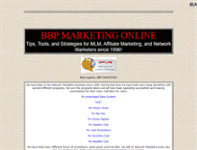 Tablet Screenshot of bbpmarketing.com